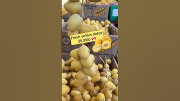 Try seasonal fresh yellow dates / Fruit