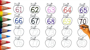 Learn Numbers 61 to 80 While Writing for Toddlers|Numbers Song|Counting Numbers #247