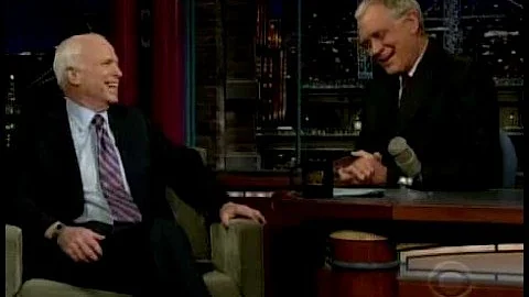 McCain To Letterman - I Screwed Up