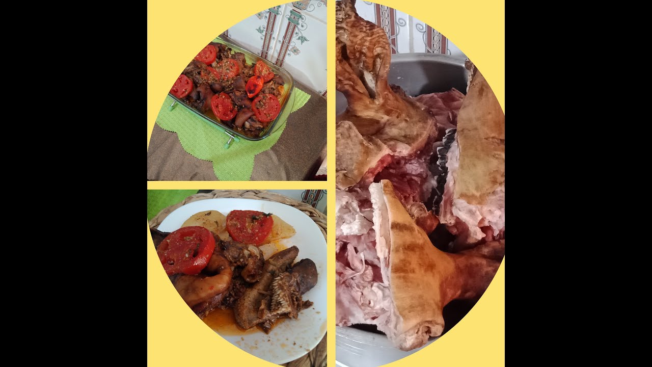 أطباق عيد الأضحى .. بوزلوف ( لحم راس الخروف) بالطريقة العصرية .. ( لحمة راس) بالخضر في الفرن