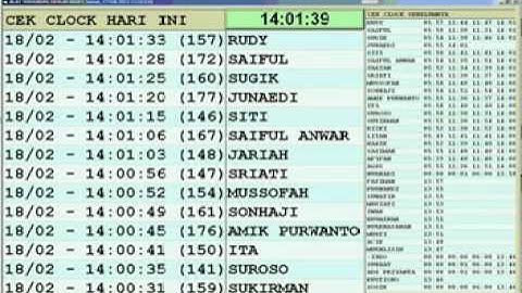 Software Penggajian yg terhubung langsung dengan fingerprint