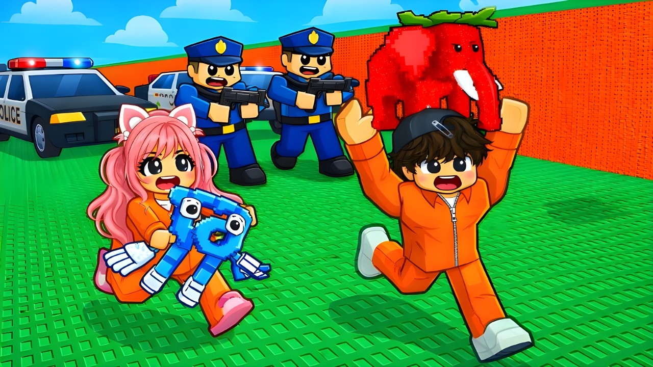 ESCAPE POLICE for BRAINROTS..