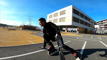 Inline Skating Wizard Carving Flow with 4x100 Rockered Endless Blades on 26th Dec 2020