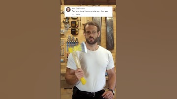 How to sharpen an axe -  #diy