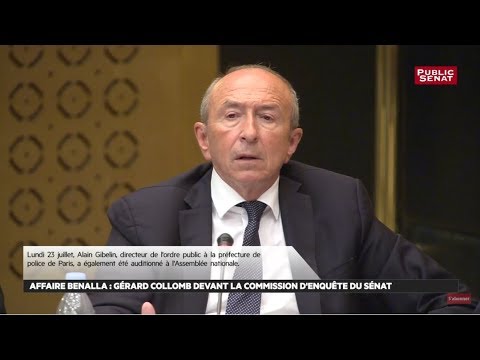 Affaire Benalla : Audition de Gérard Collomb, ministre de l'intérieur, au Sénat