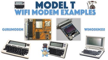 GuruModem + WiModem232 -- Plug in and turn on with "Model T" laptops (Tandy 100/102/200/etc) Fun!