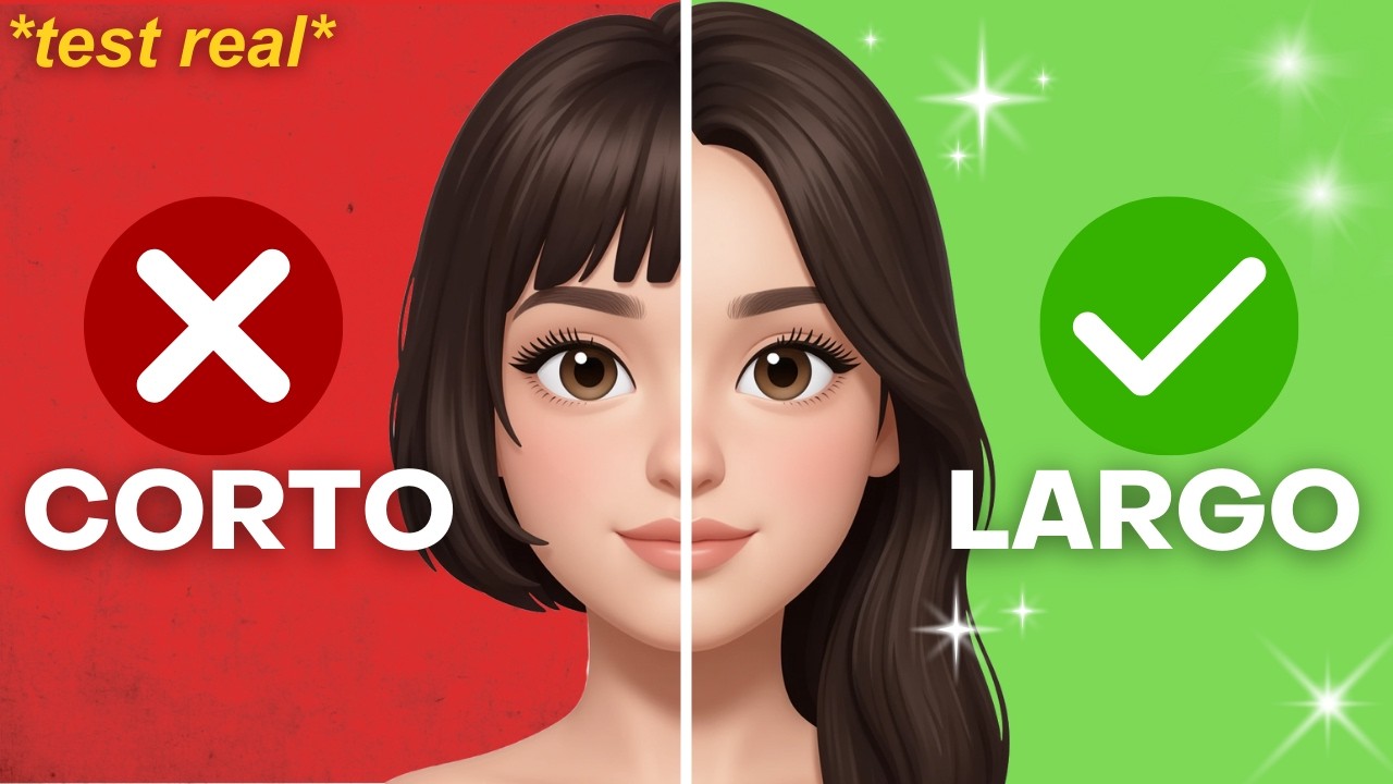 Cómo saber si te queda MEJOR el CABELLO LARGO o CORTO ✂️ | Test Definitivo