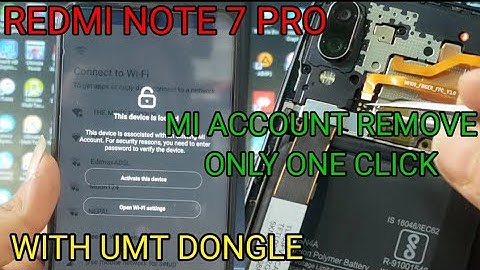 Redmi note 7 pro mi account remove with umt dongle /without credit easy step