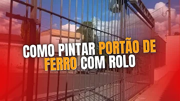 Qual pincel para pintar grade de ferro?