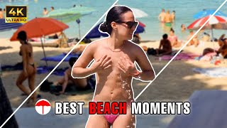 Beautiful Women And Beach Girls 🤯 Best Moments In Ibiza Beach Spain