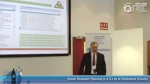 Ocean Shipment Planning in OTM 6.3.x by Al Drummond (Oracle)