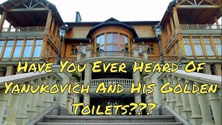 Yanukovych villa and his golden toilets... (with subtitles)