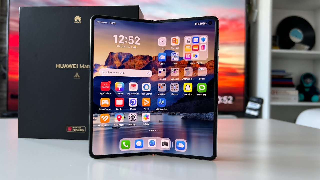 HUAWEI Mate X6 unboxing; ultra-slim design, foldable OLED screens, and top-tier cameras
