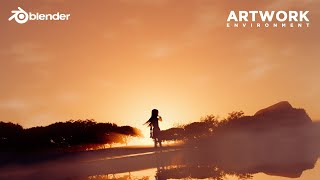 3D Environment Concept Artwork In Blender