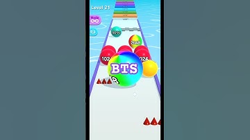 satisfying mobile games🎮-ballrun 2048🏀🎱#games #ball #handygamezone #shorts