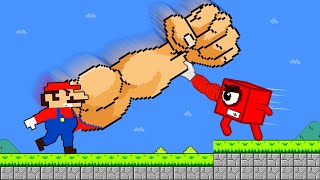 Мульт Numberblocks Muscle vs the Giant Super Mario Muscle Maze Mayhem Game Animation