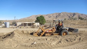 Skip Loader Grader Work by Operator Gilbert Barajas