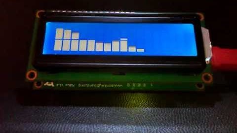 LCD Smartie Winamp spectrum analyser plugin for HD44780 on Microchip PIC18F14K50 Development Board