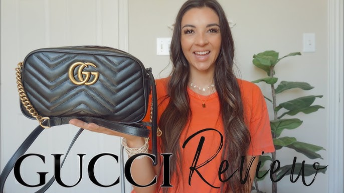 In-depth Gucci Marmont Camera Bag 3 year review-wear&tear, pros