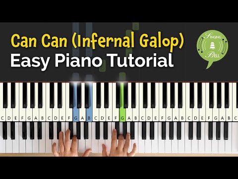 Can Can Infernal Galop Easy Piano Tutorial Classical Pieces For Kids