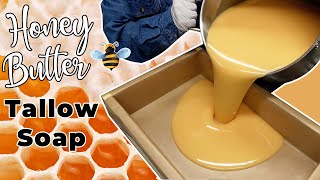 Honey Butter Tallow Soapmaking | MO River Soap by MO River Soap 12,205 views 4 months ago 14 minutes, 28 seconds
