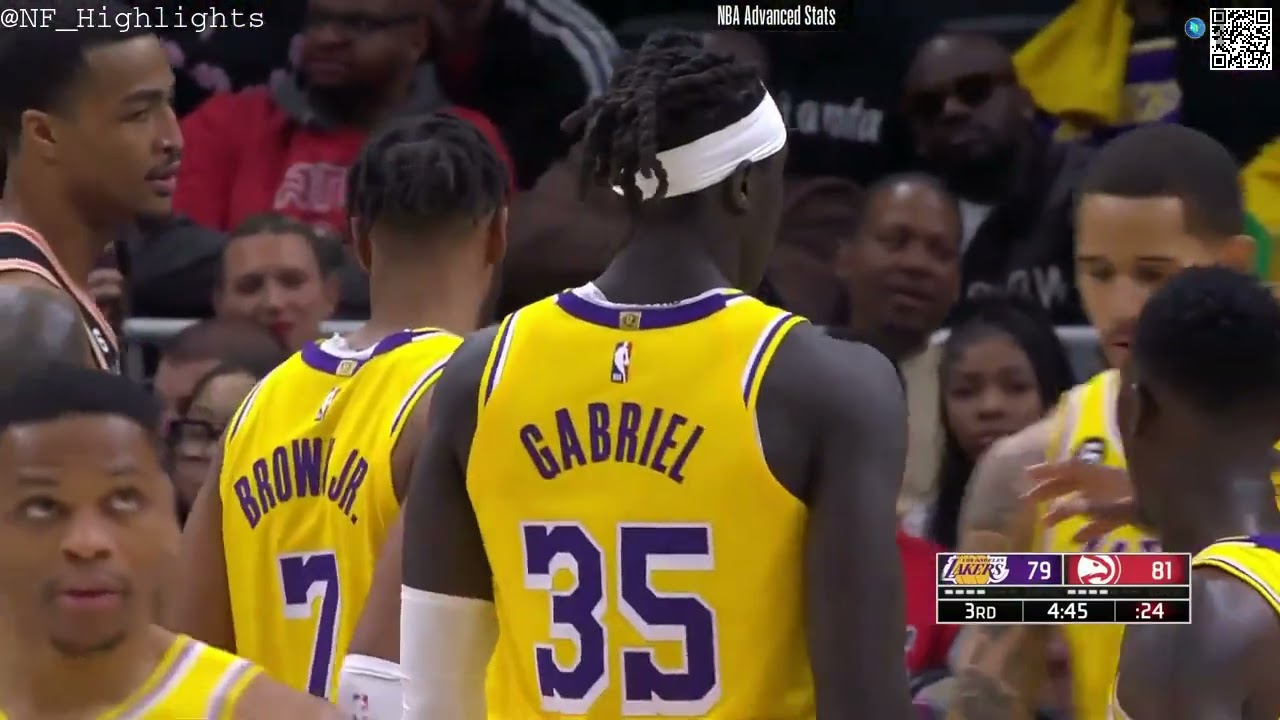 Los Angeles Lakers Wenyen Gabriel 22-23 White Jersey