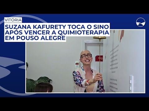 Entrevistada no Mandu Cast, Suzana Kafurety toca o sino após vencer a quimioterapia em Pouso Alegre