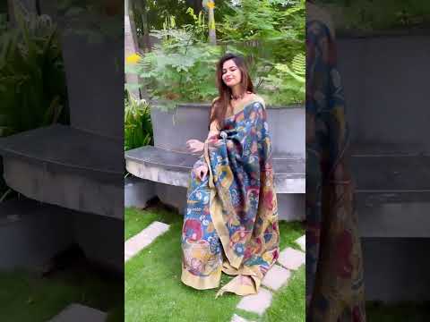 Viral | Pujita Ponnada's Kalamkari Saree look