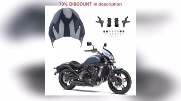 A must-have product! Motorcycle Windshield Fairing Deflector Windscreen with Bracket Fixed Set for