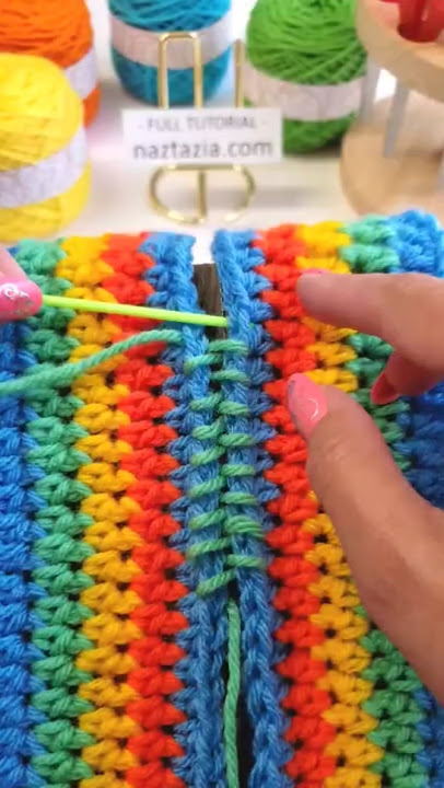 Sewing Crochet Together Smoothly #shorts