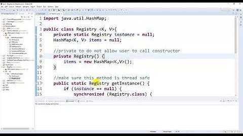 Using Registry pattern in Java project