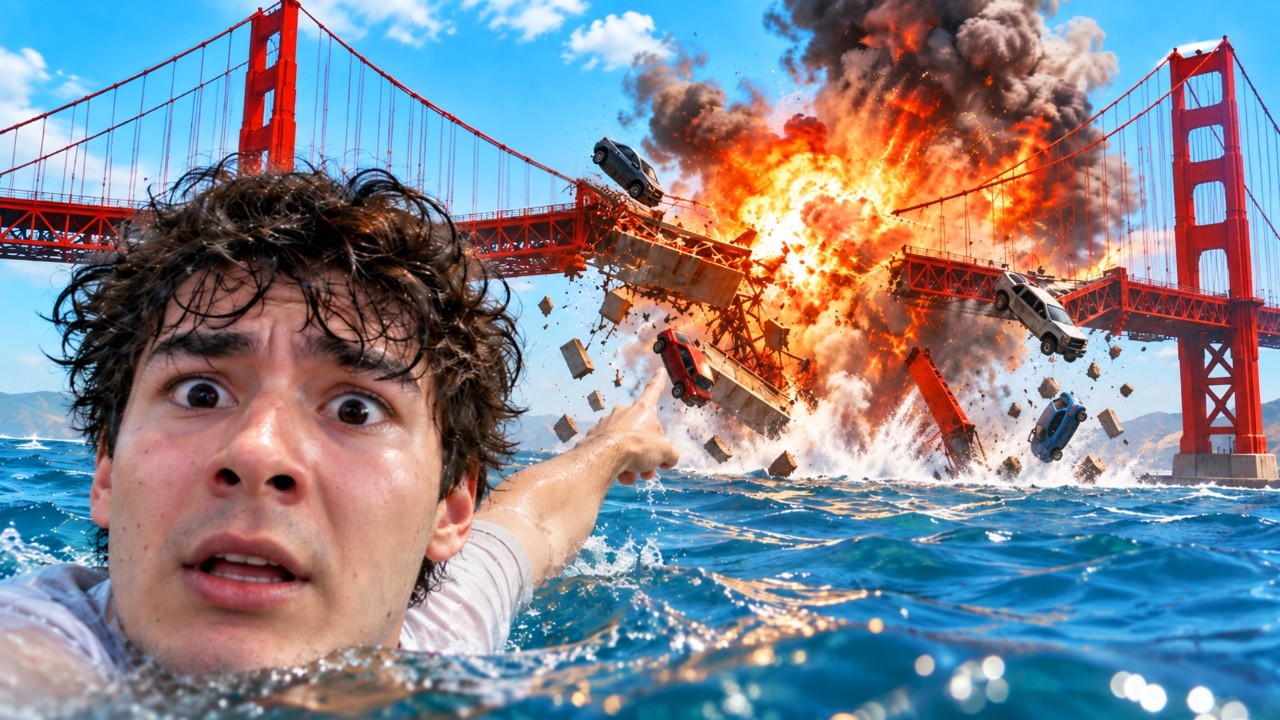 Doing EVERYTHING to Destroy a BUSY Golden Gate Bridge | Teardown