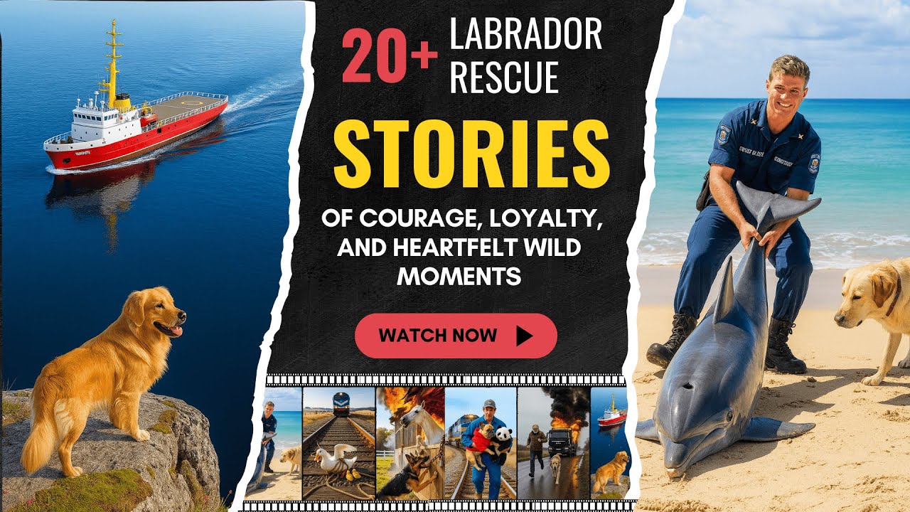 Более 20 историй спасения лабрадоров, полных мужества, преданности и трогательных моментов в дико...