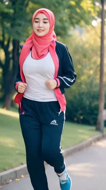 Morning Jogging~ #hijab #jogging #AIGirl #AIHijab