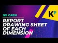 Report Drawing Sheet of Each Dimension | NX Open APIs | Parametric Krish
