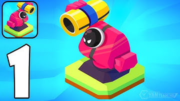 Merge Tower Bots - Gameplay Walkthrough Part 1 | Merge an army of robots (Android,iOS)