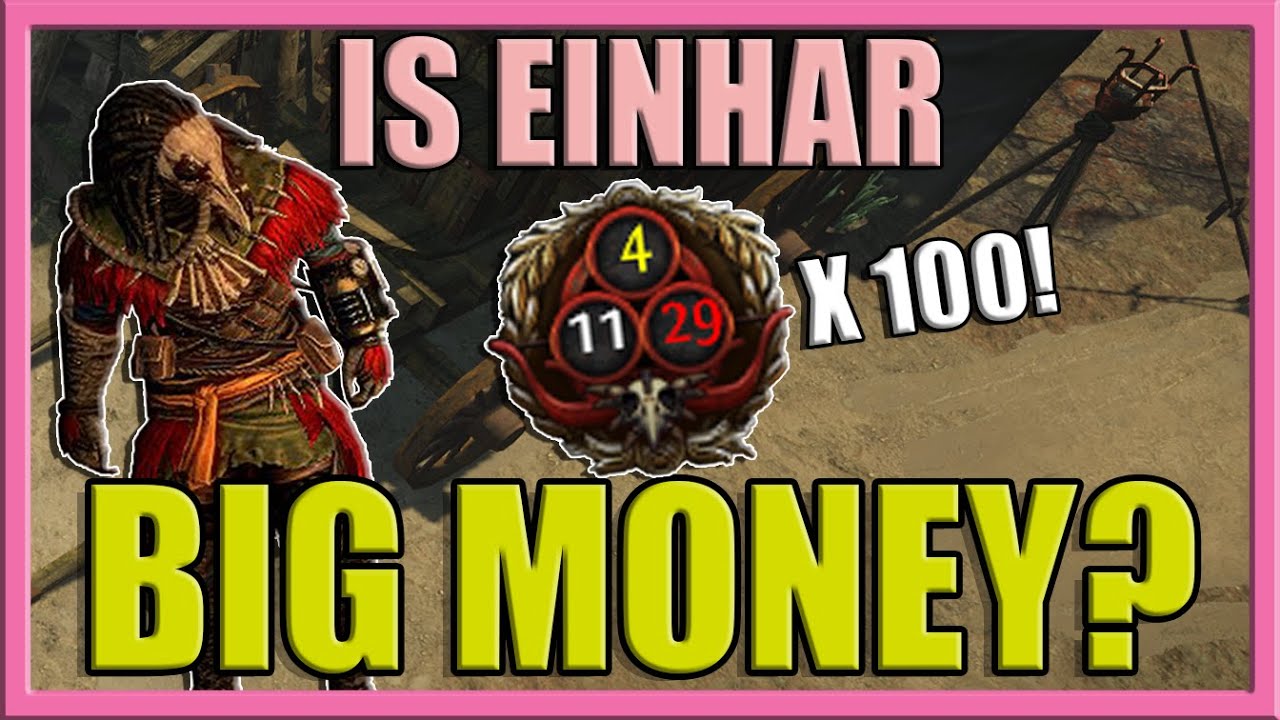 100 Einhar Missions in Tirn's End and Lira Arthain - What nets the best Profits? [PoE 3.13]