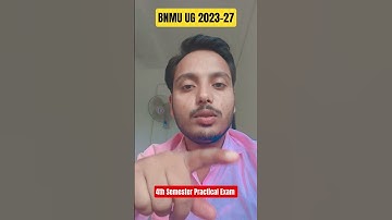 BNMU UG 2023-27 Session 4th Semester Practical Exam Date जारी। BNMU UG Exam Date #bnmu #viralshort