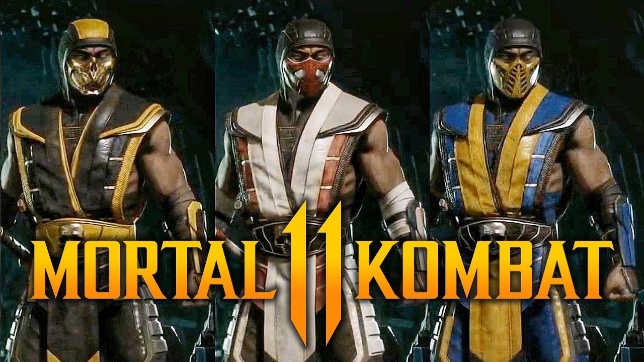 Mortal Kombat 11 - Scorpion Costumes - YouTube