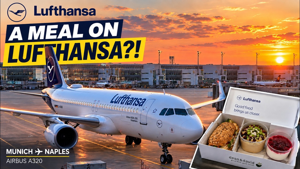 Lufthansa Airbus A320 | How Good Is Lufthansa Economy Class? | Munich to Naples | FLIGHT REVIEW.