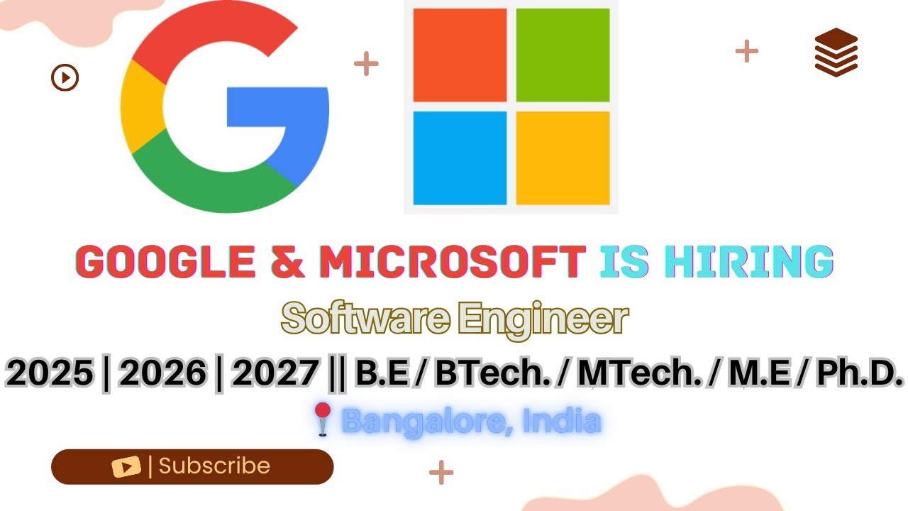🚀 Google & Microsoft Hiring 2026 | Software Engineer & Research ...