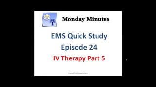 IV Flow Rates | EMS Quick Study Tips