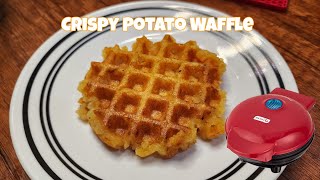 Crispy Potato Waffles / Dash Mini Waffle Maker with Leftover potato  Dash Mini Waffle Recipe