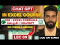 ChatGPT in Excel Mastery | AI &amp; ChatGPT Master Class for Excel Beginners – Live Class 09