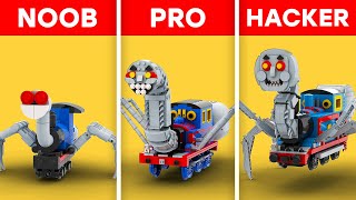 LEGO Cursed Thomas.EXE The Train : Noob, Pro, and Hacker Builds | Lego Monster Moc