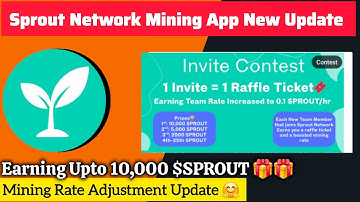 Sprout Network Update! Contest Ending in Hours—Do This Now Before Halving!