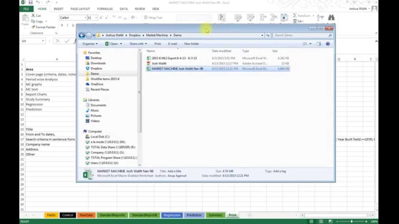 Opening the Market Machine to Begin Market Analysis and Regression ...