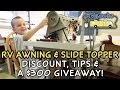 RV Awning &amp; Slide Topper Replacement Fabric Discount &amp; Tips