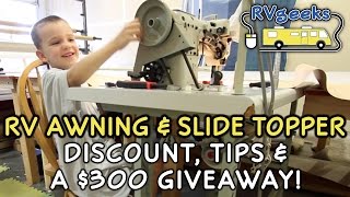 RV Awning & Slide Topper Replacement Fabric Discount & Tips