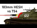 FV4005 vs T54 | 183mm HESH Simulation | Overpressure & Armour Piercing Simulation